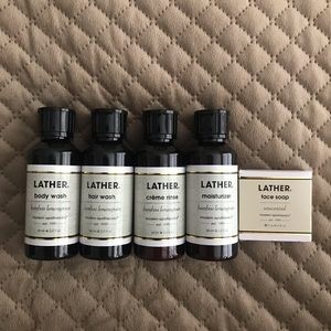 Lather bamboo & lemongrass bath set